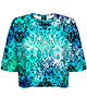 t-shirt damskie DR.CROW T-shirt Krótki CROP Coccobarocco