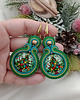kolczyki soutache Kolczyki prezent na Mikołajki Święta choinka choinkowe