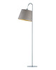 lampy podłogowe Designerska lampa podłogowa do czytania TALLIN VELUR z welurowym abażurem