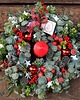 wianki bożonarodzeniowe Wianek świąteczna czerwień