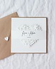 kartki scrapbooking Perłowe serce. Kartka ślubna