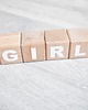 klocki i zabawki drewniane Drewniane Kostki Bukowe Naturalne GIRL