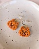 kolczyki z masy plastycznej Kolczyki Pieski, psy pomeranian rudy szpic miniaturowy pies piesek