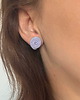 kolczyki soutache Stylowe kolczyki sutasz fioletowe