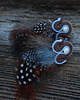 kolczyki soutache Kolczyki soutache z piórkami