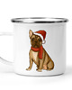 kubki Kubek metalowy z nadrukiem pies buldog II