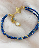 bransoletki z kamieni naturalnych Bransoletka LAPIS LAZULI, bransoletka z kamieniami