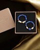 pierścionki elastyczne PREMIUM : zestaw pierścionków : lapis lazuli, perły