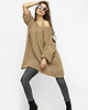 swetry damskie  Gruby sweter oversize Aldona brązowy