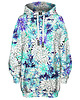 bluza z kapturem damska Bluza Oversize Tunika DR.CROW Bright Floral