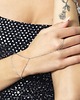 bransoletki srebrne Bransoletka z pierścionkiem Fashion Zircon