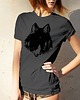 t-shirt damskie Koszulka damska - WILK SZARY
