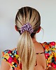 gumki do włosów Gumka jedwabna, scrunchie, frotka lavender pink MIDI