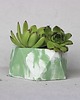 doniczki Doniczka z betonu PENTAGON MARBLE, świecznik