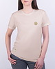 t-shirt damskie Koszulka damska naszywka RÓŻA WIATRÓW beżowa