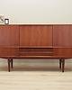 komody Highboard tekowy, duński design, lata 70, produkcja: Dania