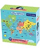 puzzle dla dzieci Puzzle podłogowe Mapa Świata 2+ Mudpuppy