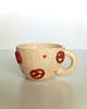 kubki Ceramiczny ręcznie robiony kubek w precelki