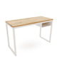 biurka Biurko industrialne loft stal drewno Fiemme białe 120cm x 50cm dąb