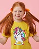 t-shirty dla dziewczynki Koszulka dziecięca z nadrukiem Unicorn dab