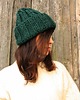 czapki damskie Czapka beanie leśna zieleń