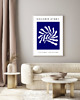 grafiki i ilustracje PLAKAT indygo , abstrakcja, matisse, granatowy