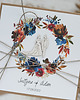kartki scrapbooking Stylowa kartka ślubna z kopertą