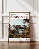 plakaty Minimalistyczny plakat Strasburg Francja