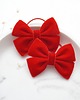 ozdoby do włosów dla dzieci Gumki do włosów świąteczne kokardki czerwone WELUROWE SW08