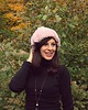czapki damskie Czapka  beanie pudrowy róż  z wełną