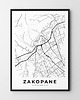 plakaty Plakat Zakopane mapa