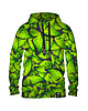 bluza z kapturem damska Damska Bluza z kapturem Butterfly Green