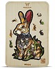 puzzle dla dzieci PUZZLE DREWNIANE KRÓLIK WIELKANOCNY 100 el A5