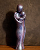 figurki i rzeźby Rzeźba z gipsu, figurka para zakochanych, niebiesko-fioletowa, 14,8 cm