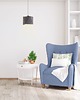 lampy wiszące Elegancki żyrandol do salonu SALLO z diamentowym kloszem