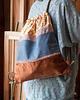 plecaki Plecak torba 2w1 patchwork w kwiaty