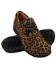 półbuty damskie Suede Leopard Printed Moccasin with black adds