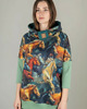 bluza z kapturem damska Bluza oversize Guna z witrażowym wzorem koni, rozmiar M