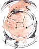 plakaty Plakat Znak Zodiaku PANNA Konstelacja Panny