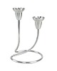 świeczniki i świece Świecznik stalowy, duński design, lata 70, produkcja: Georg Jensen