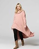 bluza z kapturem damska Bluza TOKYO  brudny róż