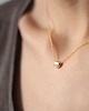 złote naszyjniki 16k Gold Plated Small Heart Necklace