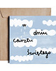 kartki, zaproszenia na chrzest Holy Rain..Kartka-Chrzest od PIESKOT