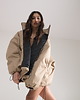 kurtki damskie Kurtka typu bomber oversize mocca