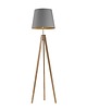 lampy podłogowe Drewniana lampa stojąca na 3 nogach ARUBA GOLD