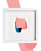 obrazy Obraz abstrakcja w ramce 27x27. Ice cream