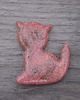 magnesy Ceramiczny magnes kot różowy