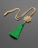 wisiory Boho /green rosette/ -  naszyjnik