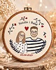 Ślub - inne Personalizowana pamiątka ślubna/zaręczynowa , haft w oprawie vintage