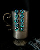 kolczyki swarovski Blue Zircon, kolczyki z kryształami Swarovskiego